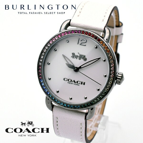 コーチ 腕時計 レディース COACH 14502888 デランシー ホワイト コーチ腕時計 コーチ時計 COACH腕時計 COACH時計 白色 人気 ブランド 時計 おしゃれ かわいい 女性 誕生日 ギフト プレゼント