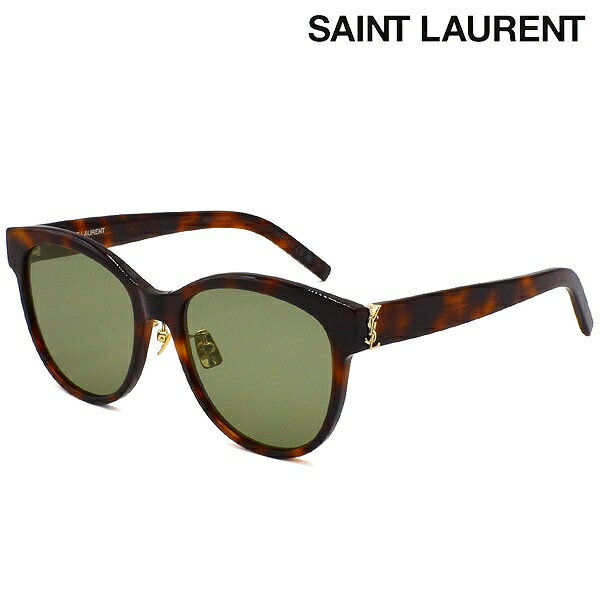 SAINT LAURENT サンローラン サングラス メンズ レディース アジアンフィット SLM107K-003 べっ甲 べっこう バナナ グリーン 緑 サンローランサングラス 人気 高級 ブランド サン ローラン おしゃれ お洒落 おすすめ 男性 女性 誕生日 ギフト プレゼント