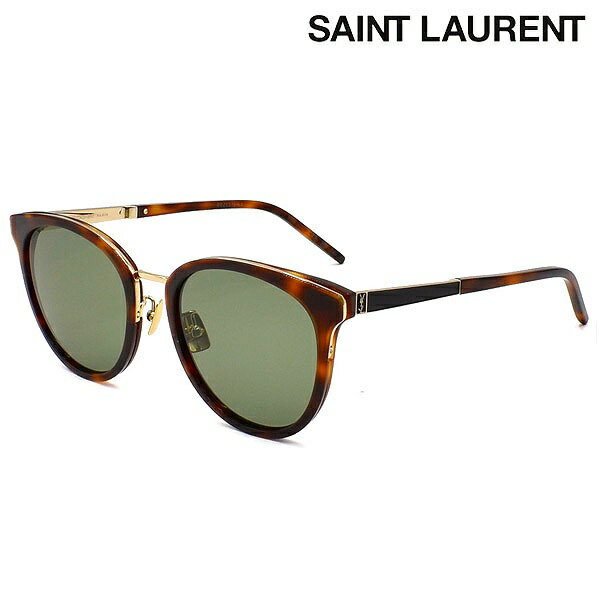 SAINT LAURENT サンローラン サングラス メンズ レディース アジアンフィット SLM101-003 べっこう べっ甲 バナナ グリーン 緑 サンローランサングラス 人気 高級 ブランド サン ローラン おしゃれ お洒落 おすすめ 男性 女性 誕生日 ギフト プレゼント