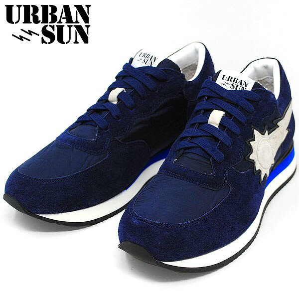 URBAN SUN アーバンサン スニーカー メンズ 約 25.5-26cm ALAIN 104 アレイン ランニングモデル ローカット ネイビー 紺色 アーバンサンスニーカー 人気 ブランド メンズスニーカー おしゃれ おすすめ お洒落 スニーカーメンズ 男性 男性用