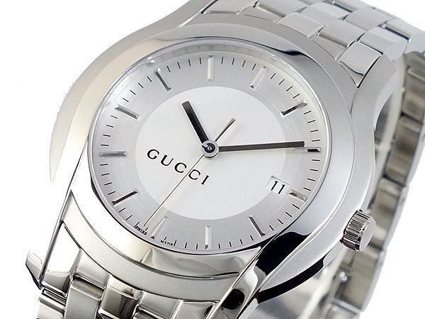 GUCCI グッチ 腕時計 メンズ Men's 時計 Gクラス YA055212 ホワイト シルバー 人気 高級 ブランド グッチ腕時計 グッチ時計 オススメ おしゃれ うでどけい 男性 ギフト プレゼント