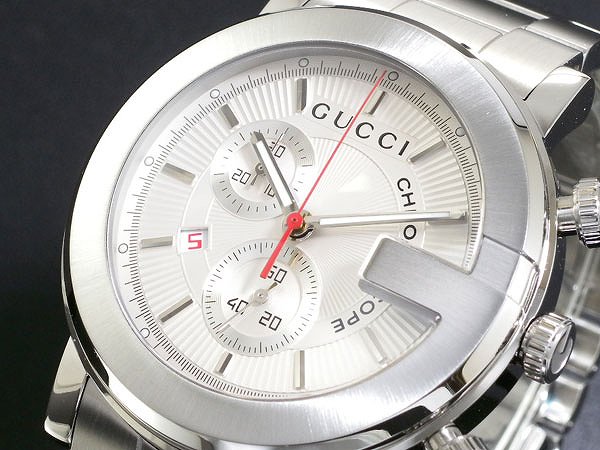 グッチ プレゼント メンズ GUCCI グッチ 腕時計 メンズ Men's 時計 クロノグラフ YA101339 シルバー 人気 高級 ブランド グッチ腕時計 グッチ時計 オススメ おしゃれ うでどけい 男性 ギフト プレゼント