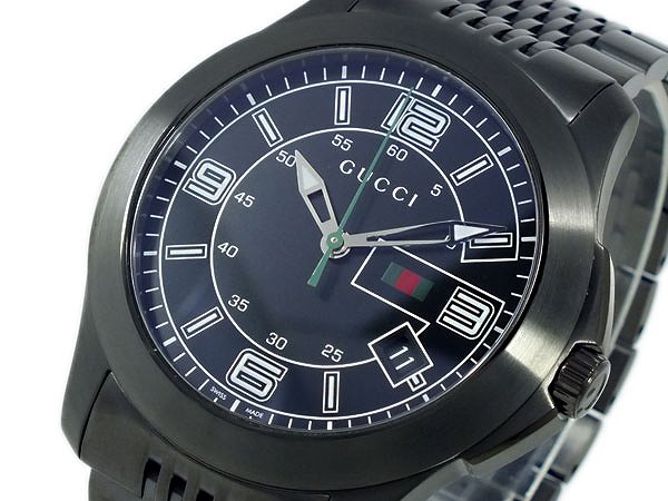 GUCCI グッチ 腕時計 メンズ Men's 時計 YA126202 ブラック 黒 人気 高級 ブランド グッチ腕時計 グッチ時計 オススメ おしゃれ うでどけい 男性 ギフト プレゼント