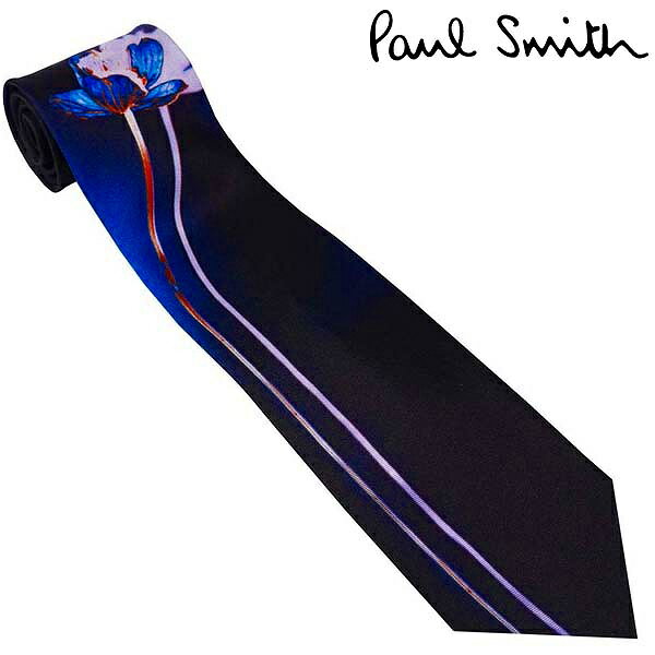 PAUL SMITH ポールスミス ネクタイ シルク 100 M1A-0TIE-JT285-47 NAVY ネイビー 紺色 花柄 SHADOW FLORAL ポール スミス 人気 ブランド ポールスミスネクタイ ポール スミスネクタイ おしゃれ おすすめ 就職祝い 男性 父の日 ギフト 誕生日 プレゼント