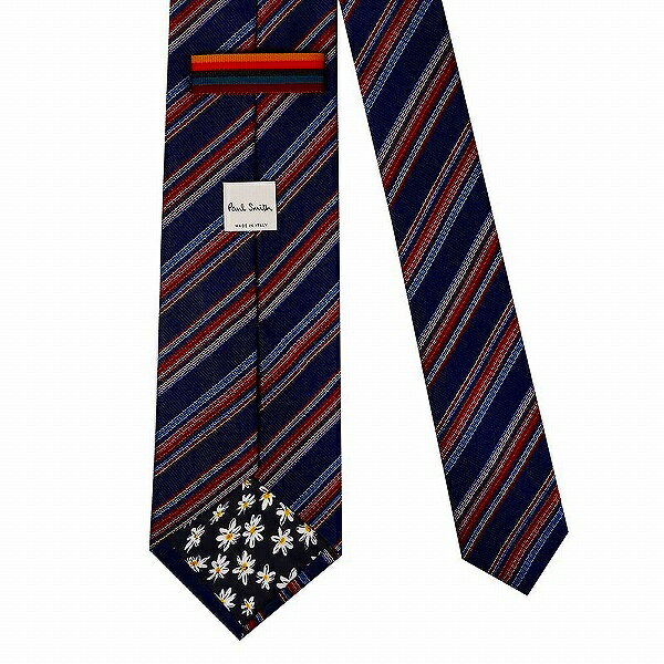 PAUL SMITH ポールスミス ネクタイ シルク 100% M1A-0TIE-J41190-47 ネイビー 紺色 系 ストライプ ポール・スミス 人気 ブランド ポールスミスネクタイ ポール・スミスネクタイ おしゃれ おすすめ 就職祝い 男性 父の日 ギフト 誕生日 プレゼント