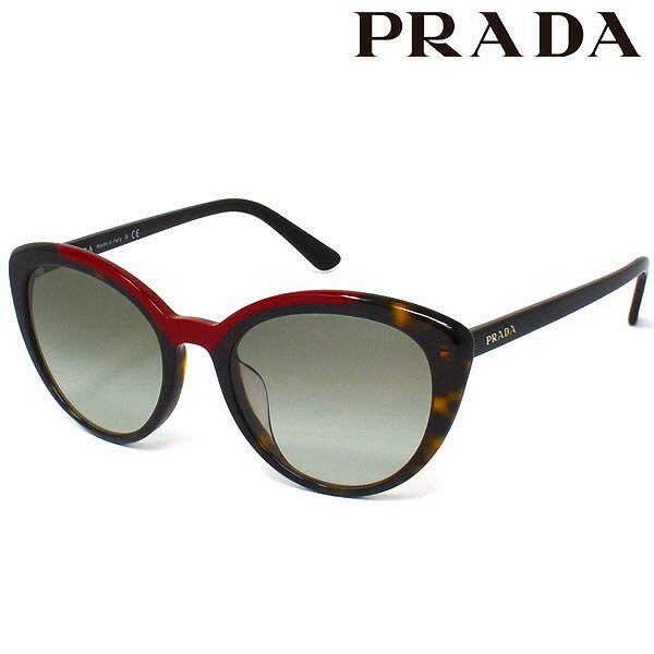 プラダ サングラス（レディース） PRADA プラダ サングラス レディース メンズ PR02VSF 3200A7 54 ハバナ べっこう レッド グレー 人気 高級 ブランド PRADAサングラス プラダサングラス デザイン カジュアル お洒落 おしゃれ おすすめ 男性 女性 誕生日 ギフト クリスマス プレゼント