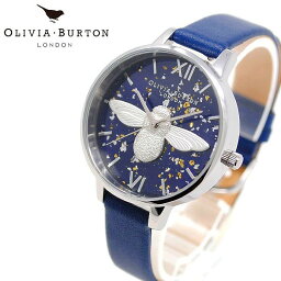 OLIVIA BURTON オリビアバートン 腕時計 レディース OB16GD04 ネイビー 革ベルト 人気 ブランド 時計 オリビアバートン腕時計 かわいい オリビアバートン時計 可愛い おしゃれ 女性 誕生日 ギフト クリスマス プレゼント