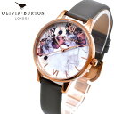 OLIVIA BURTON オリビアバートン 腕時計 レディース 花柄 フラワー OB16MF08 マルチカラー グレー 革ベルト 人気 ブランド 時計 オリビアバートン腕時計 かわいい オリビアバートン時計 可愛い おしゃれ 女性 誕生日 ギフト クリスマス プレゼント その1