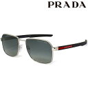 PRADA プラダ サングラス メンズ レディース PS54WS 1BC06G 57 シルバー ポーラーグレーグラデーション 人気 高級 ブランド PRADAサングラス プラダサングラス デザイン カジュアル お洒落 おしゃれ おすすめ 男性 女性 誕生日 ギフト プレゼント