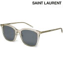 サンローラン サングラス メンズ SAINT LAURENT サンローラン サングラス メンズ レディース アジアンフィット SL489K-004 クリア ベージュ シルバー サンローランサングラス 人気 高級 ブランド サン ローラン おしゃれ お洒落 おすすめ 男性 女性 誕生日 ギフト プレゼント