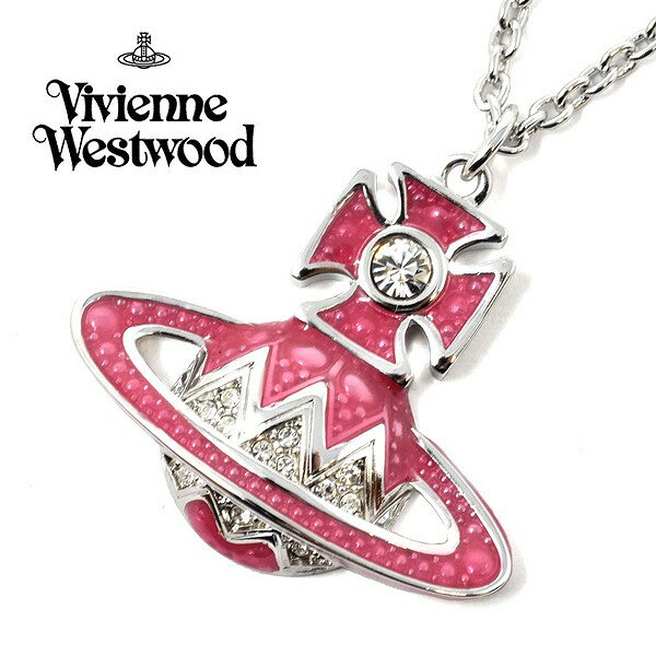 ヴィヴィアン ウエストウッド ネックレス レディース オーブ ペンダント Vivienne Westwood 63020192 W166 CN ARETHA BAS RELIEF PENDANT シルバー ピンク 人気 ブランド ヴィヴィアンネックレス ビビアン かわいい アクセ 可愛い おしゃれ 女性 ギフト プレゼント