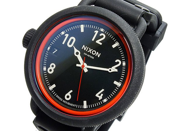 ニクソン 腕時計（メンズ） 送料無料 ニクソン NIXON OCTOBER クオーツ メンズ 腕時計 A488-760 ドーム型 硬質ミネラルガラス 300M防水 ブラック 黒 人気 ブランド 時計 NIXON腕時計 NIXON時計 ニクソン腕時計 ニクソン時計 おしゃれ おすすめ ウォッチ 男性 ギフト 誕生日 プレゼント