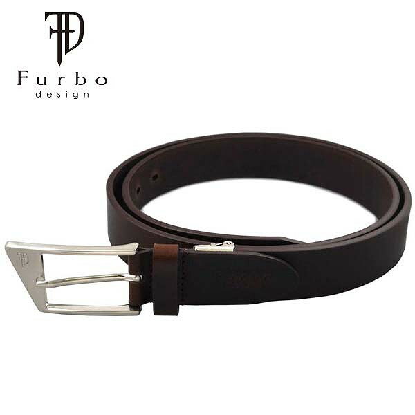 フルボ デザイン ベルト メンズ Furbo design FDB014 ブラウン バックル シルバー 本革 牛革 人気 ブランド ベルトメンズ メンズベルト ベルト本革 おしゃれ シンプル ビジネス 男性 夫 彼氏 誕生日 父の日 ギフト プレゼント
