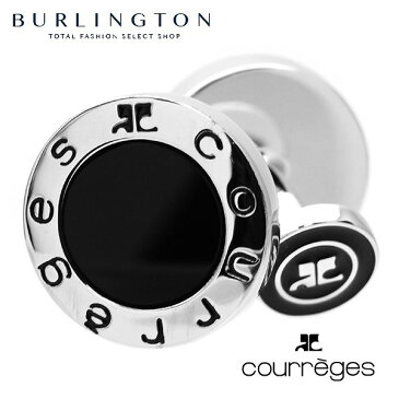 クレージュ COURREGES カフス ボタン メンズ カフリンクス シルバー オニキス エポキシ 丸形 人気 ブランド カフスボタン cuff cufflinks cuffs カフスメンズ おしゃれ 激安 男性 贈答 昇進 お祝い 贈り物 誕生日 ギフト プレゼント