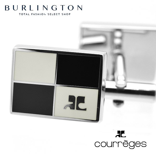 クレージュ COURREGES カフス ボタン メンズ カフリンクス シルバー ブラック ホワイト ロジウム 人気 ブランド カフスボタン cuff cufflinks cuffs カフスメンズ おしゃれ 男性 贈答 昇進 お祝い 贈り物 誕生日 ギフト プレゼント