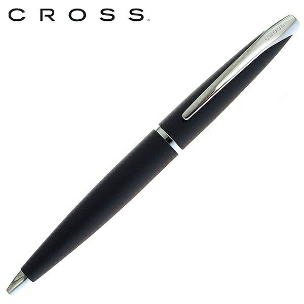 商品名 CROSS クロス ボールペン ATX 882-3 バソールト ブラック 黒 ツイスト式 カラー ブラック 黒 サイズ 長さ：約138mm 軸径：約12mm 重量 約27g 素材 真鍮 仕様 ツイスト式 付属品 CROSS純正BOX 商品概要 長い伝統を守りながらも、常に新しい筆記具のスタイルに挑戦し続けるクロス。そんなクロスの筆記具は今なお伝統を伝えるトラディショナルラインから、現代的でスタイリッシュなコンテンポラリーライン、そして斬新でプログレッシブな最新シリーズまで豊富なラインナップがそろっています。ヨーロピアンテイストがあふれる「エイティエックス」は、余計な装飾を一切加えない流れるようなラインが特徴のコンテンポラリーモデル。太軸のなだらかなボディに美しいカーブを描くクリップやメタル仕上げのコンビネーションは、現代的で洗練されたスタイルを表現しています。プレゼントやギフトにも最適です。CROSS クロス ボールペン ATX 882-3 バソールト ブラック 黒 ツイスト式 人気 ブランド CROSSボールペン クロスボールペン CROSSペン おしゃれ 入学祝い 進学祝い 就職祝い 学生 大人 男性 女性 ギフト プレゼントボールペンブランド商品名 CROSS クロス ボールペン ATX 882-3 バソールト ブラック 黒 ツイスト式 カラー ブラック 黒 サイズ 長さ：約138mm 軸径：約12mm 重量 約27g 素材 真鍮 仕様 ツイスト式 付属品 CROSS純正BOX 商品概要 長い伝統を守りながらも、常に新しい筆記具のスタイルに挑戦し続けるクロス。そんなクロスの筆記具は今なお伝統を伝えるトラディショナルラインから、現代的でスタイリッシュなコンテンポラリーライン、そして斬新でプログレッシブな最新シリーズまで豊富なラインナップがそろっています。ヨーロピアンテイストがあふれる「エイティエックス」は、余計な装飾を一切加えない流れるようなラインが特徴のコンテンポラリーモデル。太軸のなだらかなボディに美しいカーブを描くクリップやメタル仕上げのコンビネーションは、現代的で洗練されたスタイルを表現しています。プレゼントやギフトにも最適です。CROSS クロス ボールペン ATX 882-3 バソールト ブラック 黒 ツイスト式 人気 ブランド CROSSボールペン クロスボールペン CROSSペン おしゃれ 入学祝い 進学祝い 就職祝い 学生 大人 男性 女性 ギフト プレゼントボールペンブランド