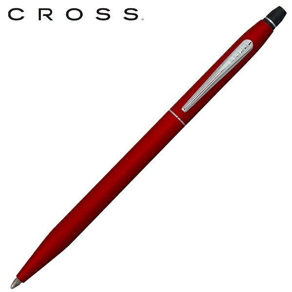 クロス ボールペン ノック式 油性 クリック ニューフィニッシュ CROSS CLICK AT0622-119 レッド 赤 人気 ブランド CROSSボールペン クロスボールペン CROSSペン おしゃれ 入学祝い 進学祝い 就職祝い 学生 大人 男性 女性 ギフト プレゼント