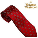 ヴィヴィアンウエストウッド ネクタイ 赤 シルク オーブ Vivienne Westwood 11543 H201 レッド 人気 ブランド ヴィヴィアンネクタイ ビビアン ヴィヴィアン おしゃれ カジュアル 父 彼氏 男性 就職祝い 誕生日 ギフト クリスマス プレゼント