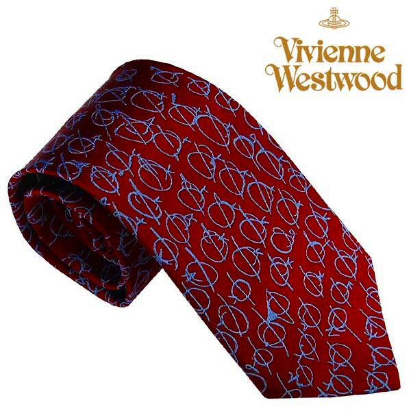 ヴィヴィアン・ウエストウッド ネクタイ ヴィヴィアンウエストウッド ネクタイ シルク Vivienne Westwood 81050004 W001F H401 レッド 赤 人気 ブランド ヴィヴィアンネクタイ ビビアン ヴィヴィアン おしゃれ 父 彼氏 男性 就職祝い 誕生日 ギフト クリスマス プレゼント