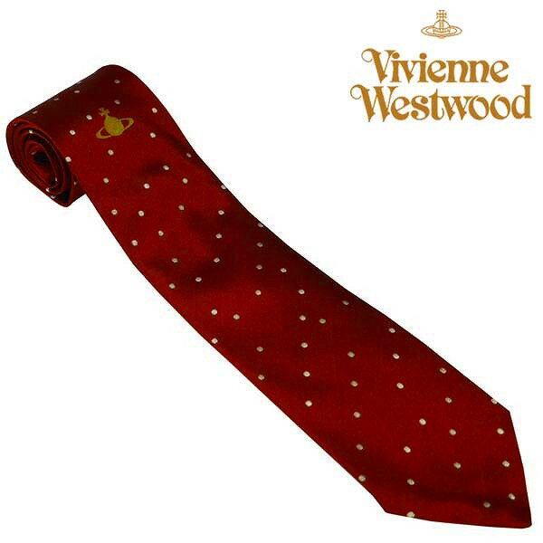 ヴィヴィアンウエストウッド ネクタイ ドット シルク Vivienne Westwood 81050004 W001M D405 カッパー 人気 ブランド ヴィヴィアンネクタイ ビビアン ヴィヴィアン おしゃれ 父 彼氏 男性 就職祝い 誕生日 ギフト クリスマス プレゼント