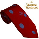 ヴィヴィアンウエストウッド ネクタイ 水玉 シルク Vivienne Westwood 81050004 W001N I406 ワインレッド系 人気 ブランド ヴィヴィアンネクタイ ビビアン ヴィヴィアン おしゃれ 父 彼氏 男性 就職祝い 誕生日 ギフト クリスマス プレゼント