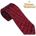 ヴィヴィアンウエストウッド ネクタイ スリム レッド 赤 シルク Vivienne Westwood 81050001 W001F H401 細い 細め 7cm 人気 ブランド ビビアン ヴィヴィアン ウエストウッド おしゃれ カジュアル 父 彼氏 男性 誕生日 ギフト クリスマス プレゼント