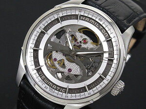 HAMILTON ハミルトン 腕時計 メンズ 自動巻き 時計 ジャズマスター ビューマチック スケルトン H42555751 レザー 人気 ブランド 男性 プレゼント ギフト