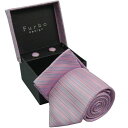 Furbo design フルボ ネクタイ Necktie 【 カフス チーフ 3点 セット 】 シルク 100% silk 人気 ブランド Furboネクタイ フルボネクタイ Furboネクタイ ネクタイフルボ ねくたい チーフセット カフスセット ピンク 激安 安い 学生 就活 就職祝い 男性 プレゼント