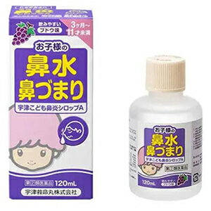 【あす楽】宇津こども鼻炎シロップA　120mL【指定第2類医薬品】【宇津救命丸】