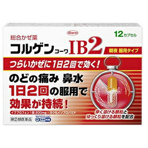 【あす楽】コルゲンコーワIB2　12カプセル【指定第2類医薬品】