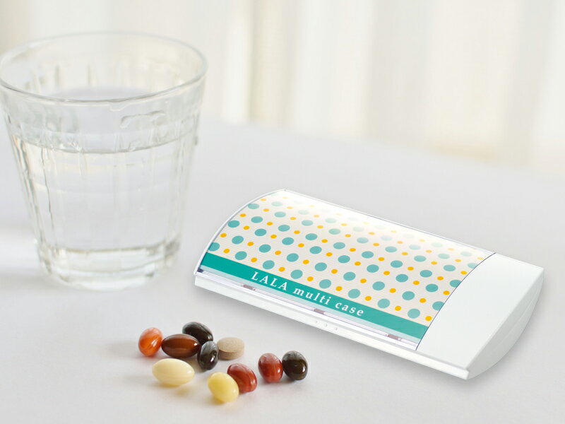 【メーカー公式ショップ】 日本製 マルチケース LALA-21MIクリエーションズ 携帯型 ピルケース 旅行用 持ち運び ケース 薬ケース コンパクト 仕切り付...