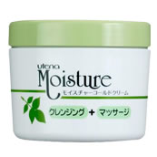 　 名　称 utena　Moisture　 ウテナ　モイスチャーコールドクリーム 【クレンジング＋マッサージ】 内容量 250g 特　徴 ★洗い流せるコールドクリーム ◆アロエエキス(保湿成分)配合 ◆毛穴の汚れもしっかり落とす ■アロエは自然のうるおい ◎メーク落とし/マッサージクリーム ◎洗い流し・ふきとり両用タイプ ◎アロエエキス・ホホバオイル・オリーブオイル(保湿成分) ◎無着色・微香性 ご使用法 ◎乾いた手に、適量(マスカット大)をとり、メイクとなじませます。汚れが浮き上がってきたら、水またはぬるま湯で洗い流すかティッシュでふきとります。 そのあと洗顔料をお使いください。 ※マッサージクリームとしてもお使いいただけます。 全成分 ミネラルオイル、水、PG、パラフィン、ステアリン酸PEG-10、セタノール、アロエベラ液汁-1末、ホホバ油、オリーブ油、カルボマー、PPG-6デシルテトラデセス-20、PPG-6デシルテトラデセス-30、ステアリン酸グリセリル、ステアリン酸グリセリル(SE)、エタノール、ジメチコン、TIPA、メチルパラベン、香料 区　分 コールドクリーム/日本製 ご注意 ●お肌に異常のある時は使わないでください。 ●異常があらわれた時は使用をやめ、皮フ科専門医等へご相談ください。 使用を続けますと悪化することがあります。 ●使用後は必ずしっかりキャップをしめてください。 ●目に入らないように注意し、入った時は直ちに洗い流してください。 ●高温下ではクリームのかたさが変化することがありますが、品質上問題ありません。 本品記載の使用法・使用上の注意をよくお読みの上ご使用下さい。 販売元 株式会社ウテナ 東京都世田谷区南烏山1-10-22 お問合せ フリーダイヤル：0120-305411 広告文責 株式会社ツルハグループマーチャンダイジングカスタマーセンター　0852-53-0680 JANコード：4901234215139　