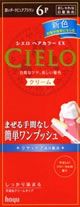 ホーユー シエロ ヘアカラーEX クリーム 【6P 深いダークピュアブラウン】 おしゃれな白髪染め ウェルネス