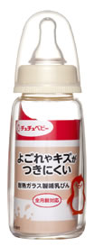 ジェクス　チュチュベビー　哺乳瓶　スリムタイプ　耐熱ガラス製　哺乳びん　150mL　ウェルネス