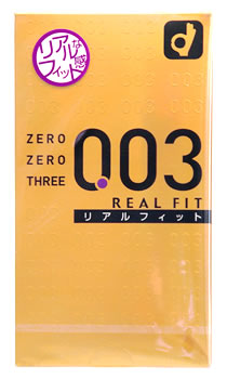 オカモト　003　ゼロゼロスリー　リアルフィット　ナチュラル　(10個入)　コンドーム