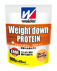 森永製菓 ウイダー ウエイトダウン プロテイン フルーツミックス味 (900g) 【送料無料】 【smtb-s】 ウェルネス ※軽減税率対象商品