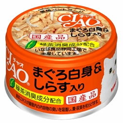 いなばペットフード　CIAO　チャオ　まぐろ白身＆しらす入り　A-02　(85g)　キャットフード　ウェット　国産
