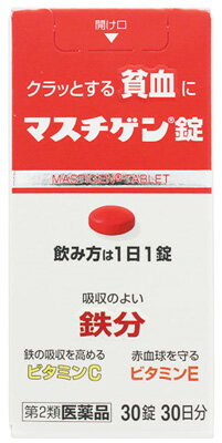 【第2類医薬品】日本臓器製薬　マスチゲン錠　(30錠)　1日1錠　30日分　貧血
