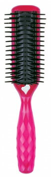 貝印 静電防止スタイリングブラシ L ルビーピンク (1個) ヘアブラシ くし KQ1170