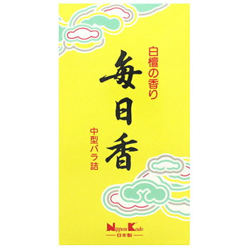 日本香堂 毎日香 中型バラ詰 (約150g) 線香