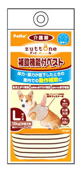 ペティオ ずっとね 老犬介護用 補助機能付ベストK Lサイズ