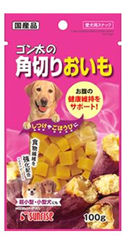 マルカン サンライズ ゴン太の角切り おいも (100g) ドッグフード 犬用おやつ