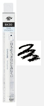 ちふれ化粧品 ジェル アイライナー BK30 ブラック (1本) CHIFURE