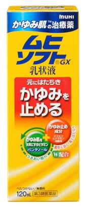 【第3類医薬品】池田模範堂 かゆみ肌の治療薬 ムヒソフトGX 乳状液 (120mL)　【セルフメディケーション税制対象商品】