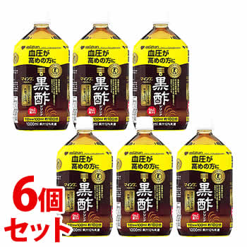 《セット販売》　ミツカン マインズ 毎飲酢 黒酢ドリンク (1000mL)×6個セット お酢ドリンク 特定保健用食品 トクホ　※軽減税率対象商品 1