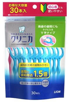 ライオン クリニカアドバンテージ デンタルフロス Y字タイプ (30本) 歯間清掃用