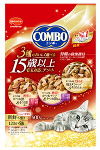 Other Wet Food - 日本ペットフード コンボ キャット 15歳以上 毛玉対応アソート (600g) キャットフード COMBO