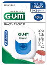 リニューアルに伴いパッケージ・内容等予告なく変更する場合がございます。予めご了承ください。 名　称 ガム・デンタルフロス　アンワックス　ふくらむタイプ 内容量 40m 特　徴 ◆ハグキにやさしいソフトなフロス ◆ワックスなし ◆水分を含むと膨らむタイプのフロスです。膨らんで歯間部にフィットするため、鼓形空隙（三角ゾーン）の歯周プラークを効果的に除去できます。 ◆ハブラシだけでは落としきれない歯周プラークをしっかり除去。ハグキにやさしいソフトなフロスです。 ◆こんな方に ・歯間部がやや広い方 ・効率的に歯間部を清掃したい方 ・やさしく歯間ケアしたい方 区　分 オーラルケア、ワックス無し、デンタルフロス、歯間ケア ご注意 ◆本品記載の使用法・使用上の注意をよくお読みの上ご使用下さい。 販売元 サンスター株式会社　大阪府高槻市朝日町3-1 お問合せ　電話：0120-008241 広告文責 株式会社ツルハグループマーチャンダイジング カスタマーセンター　0852-53-0680 JANコード：4901616210714