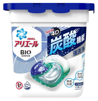 P&G アリエール バイオサイエンスジェルボール 4D 本体 (12個) 洗濯洗剤　【P＆G】