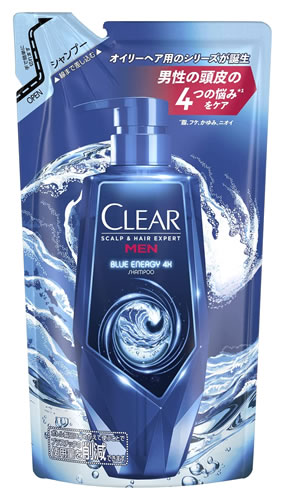 ユニリーバ クリア ブルーエナジー 4x スカルプシャンプー つめかえ用 (280g) 詰め替え用 男性用 スカルプケア メンズシャンプー CLEARのサムネイル